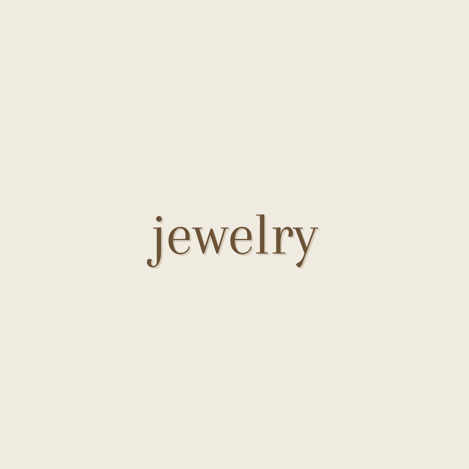 Jewelry Collection Title Page