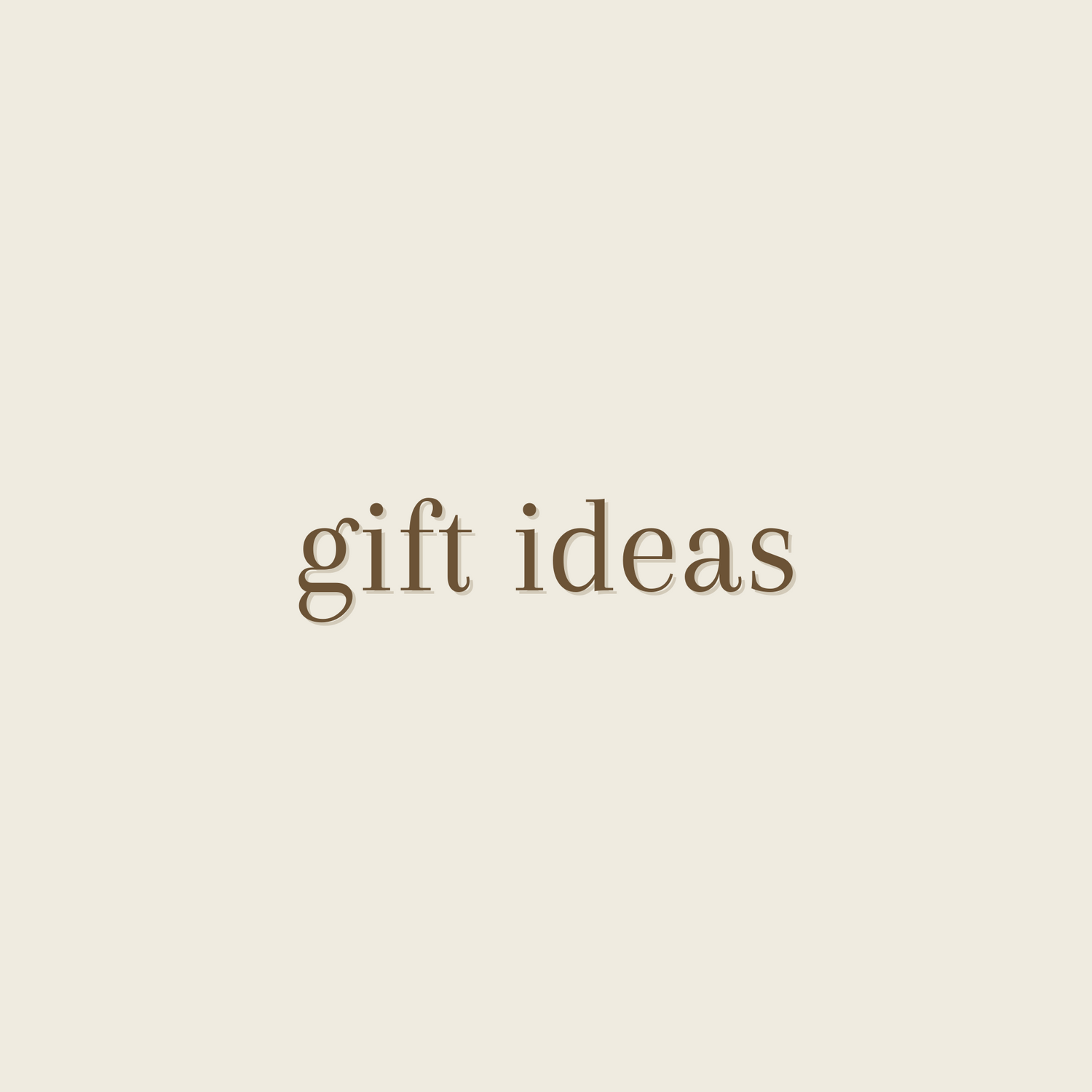 Gift Ideas Collection Title Page