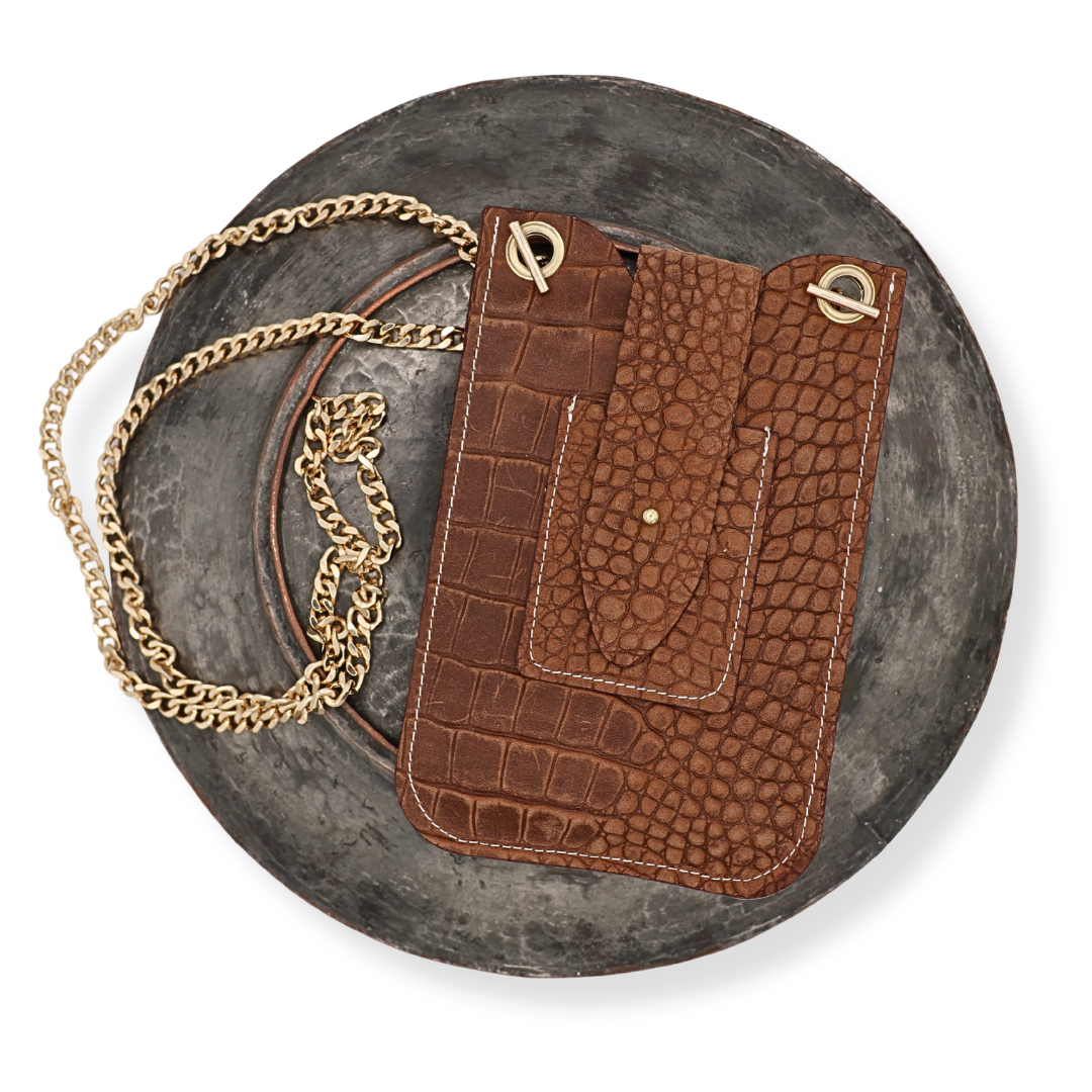 Classic Style Phone Pouch Crossbody