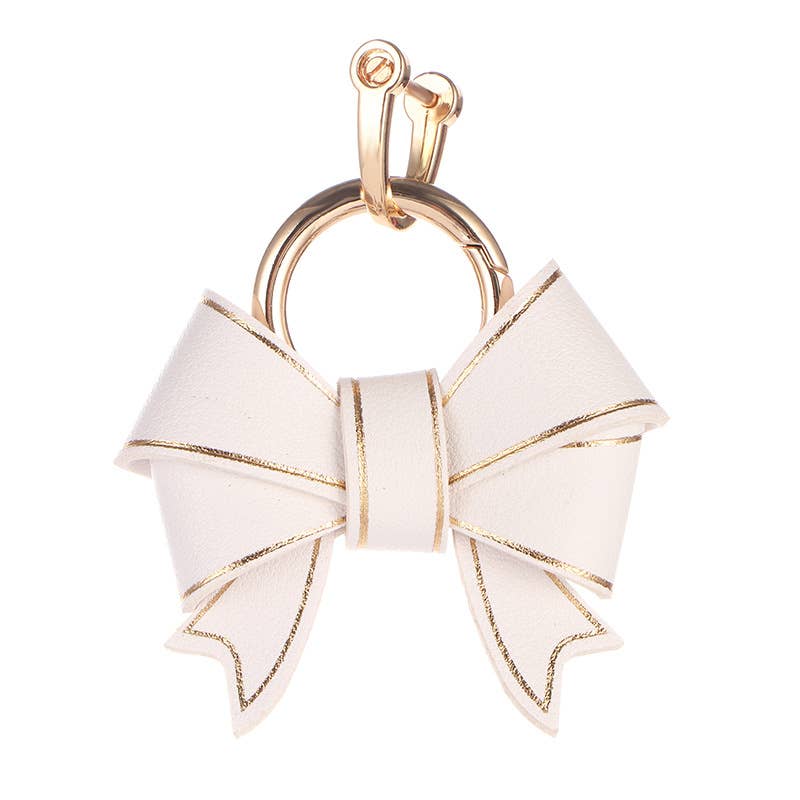 PU Leather Cute Bow Key Charm