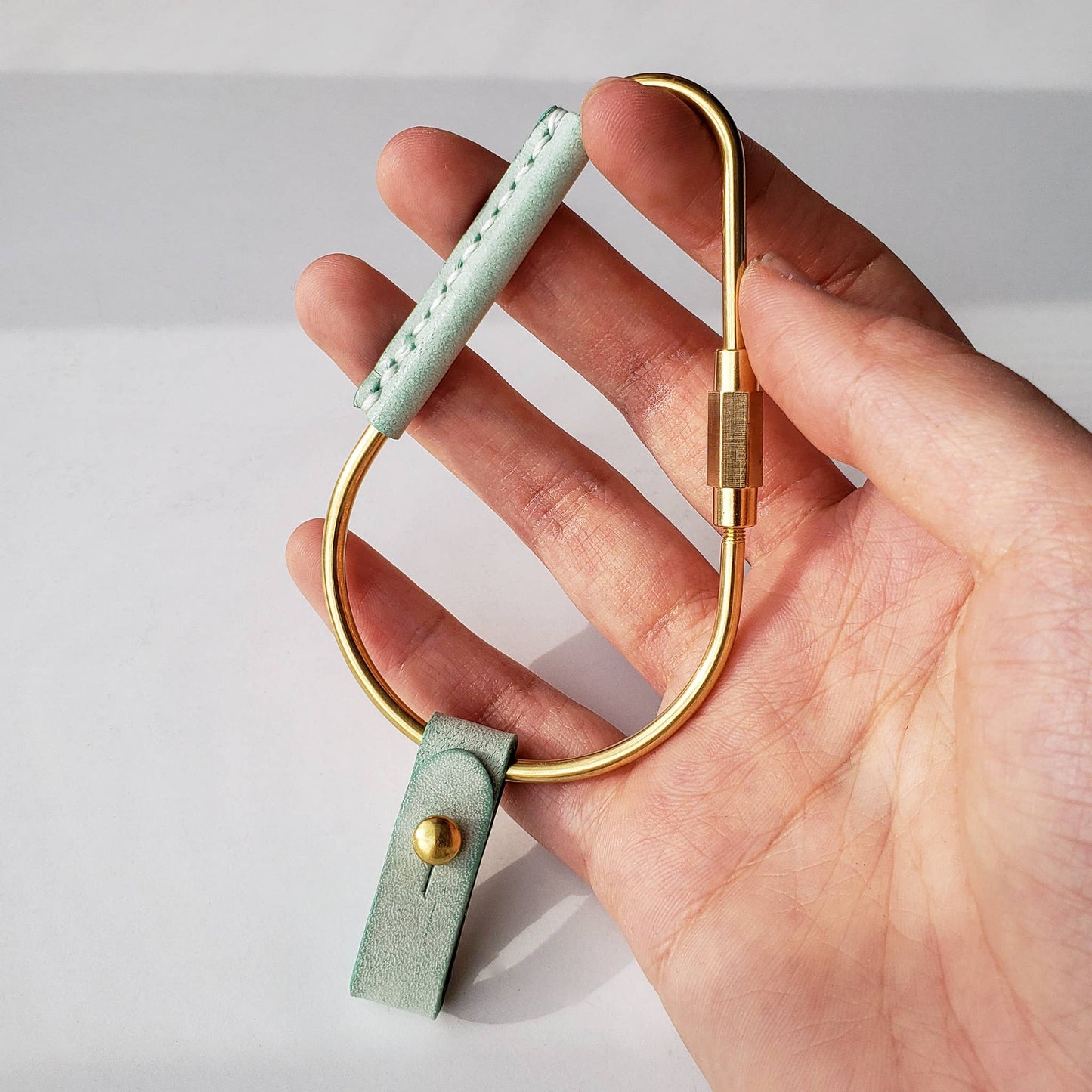 Pear Shaped Brass Key Carabiner