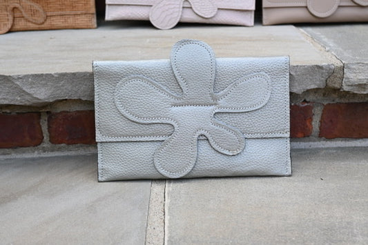 Josephine Style Clutch in Silver