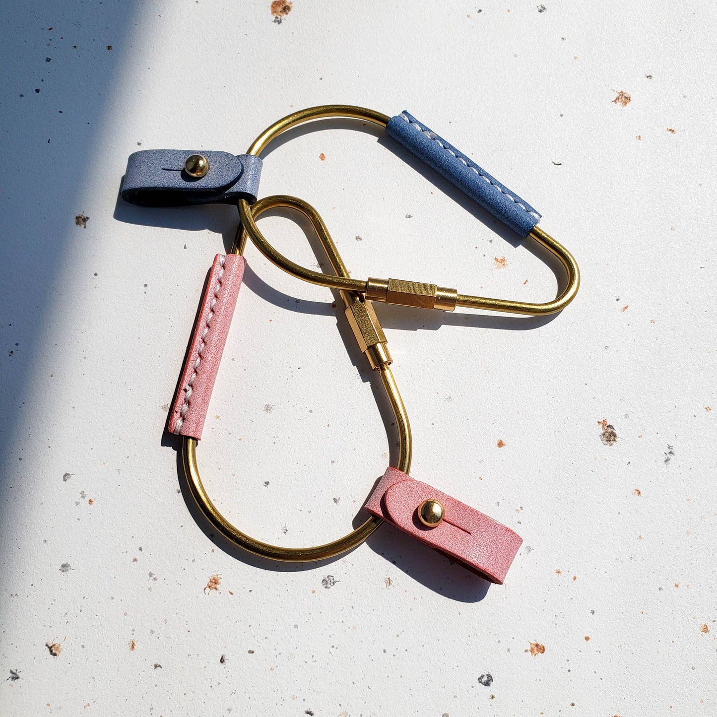 Pear Shaped Brass Key Carabiner