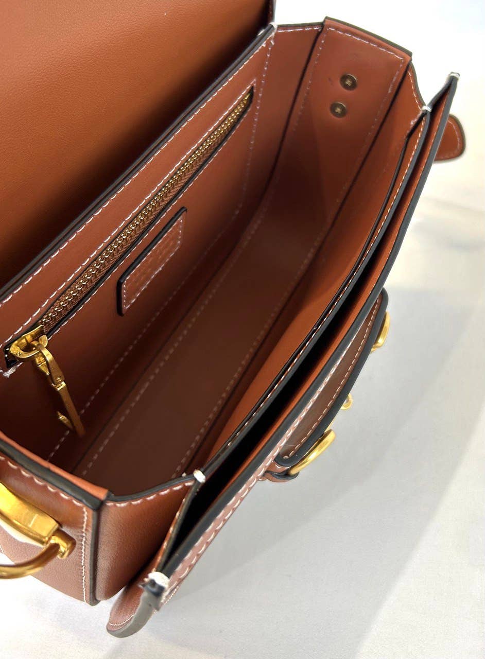 Italian "GUCCI Style" Leather Crossbody Bag JIJOU CAPRI