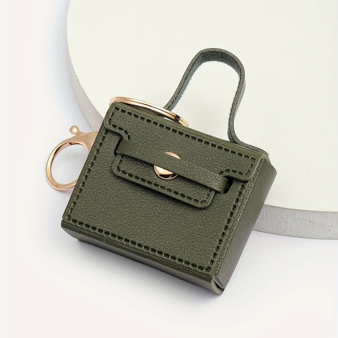 Mini Leather Coin Bag Charm