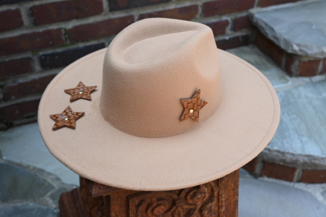 Rancher Camel Hat with Stars 