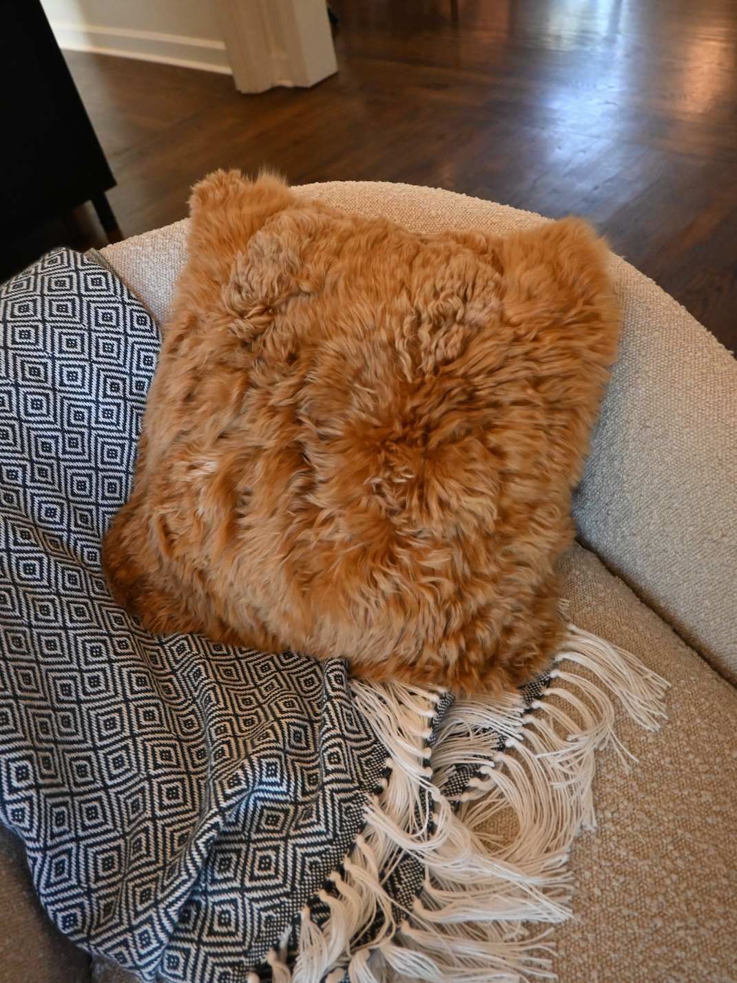 Alpaca Throw Pillow