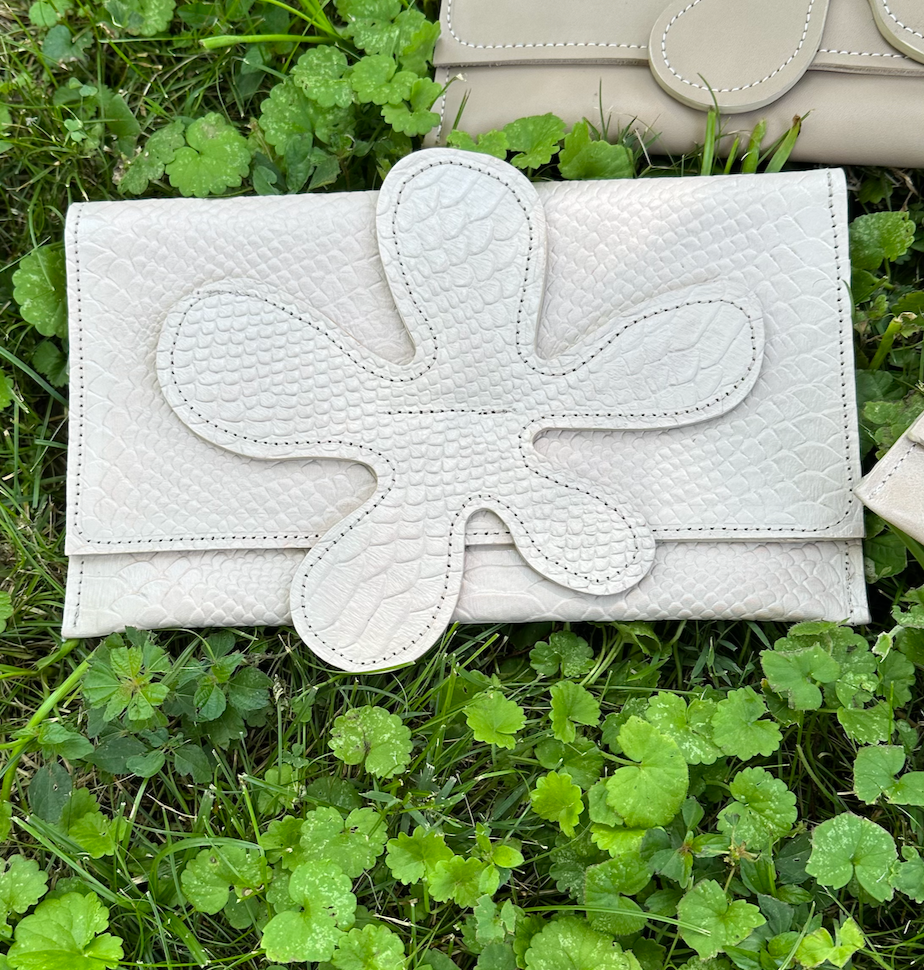 Josephine Style Clutch in Off White
