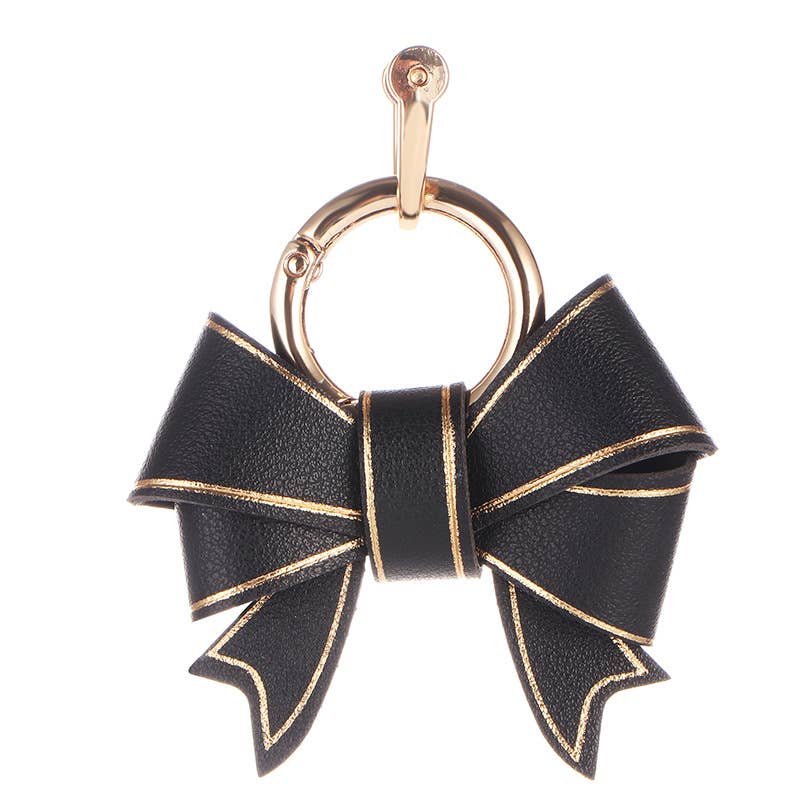 PU Leather Cute Bow Key Charm