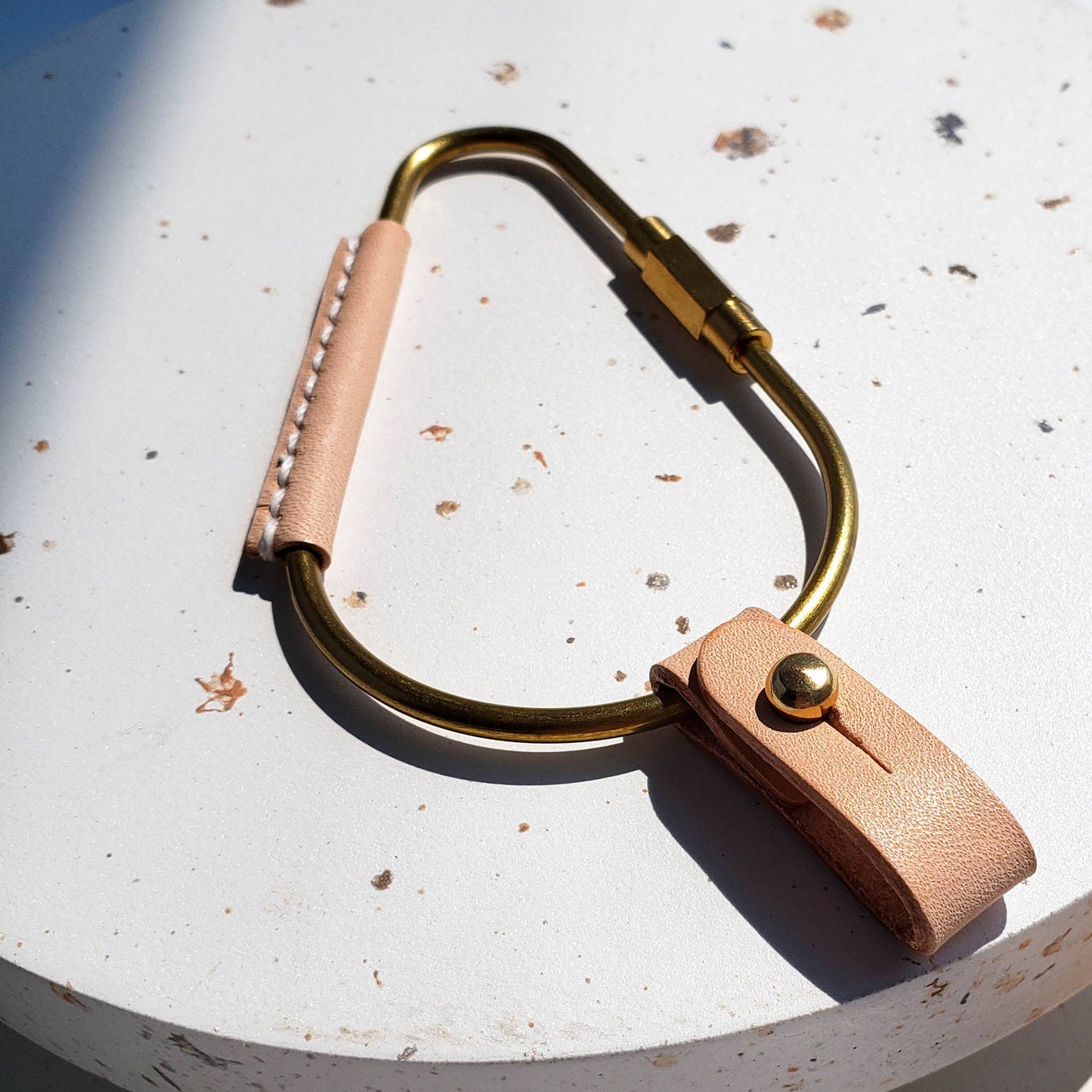 Pear Shaped Brass Key Carabiner