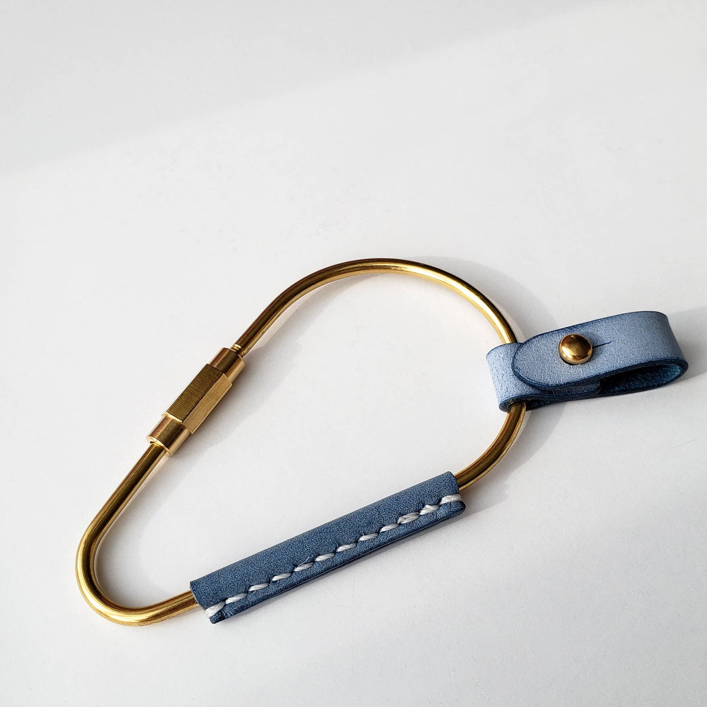 Pear Shaped Brass Key Carabiner