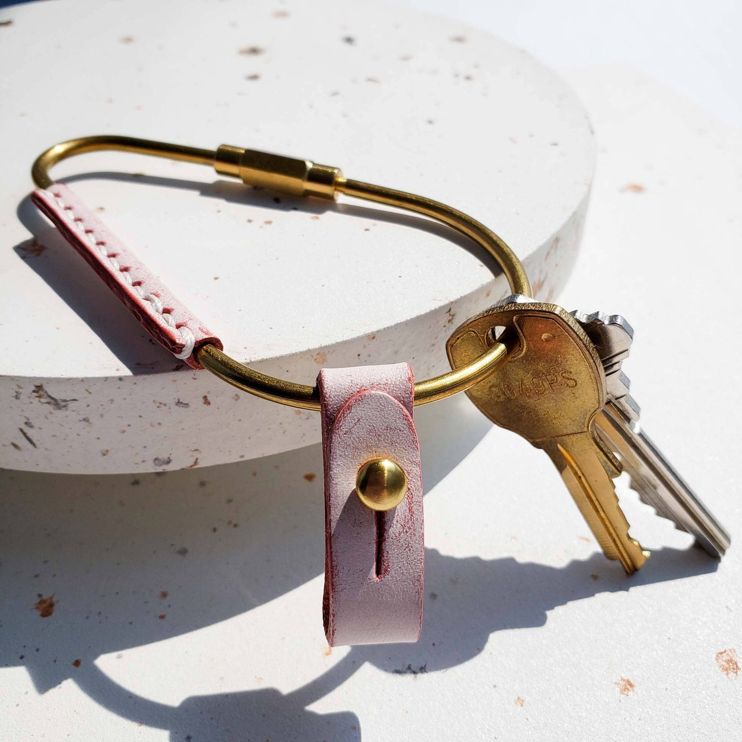 Pear Shaped Brass Key Carabiner