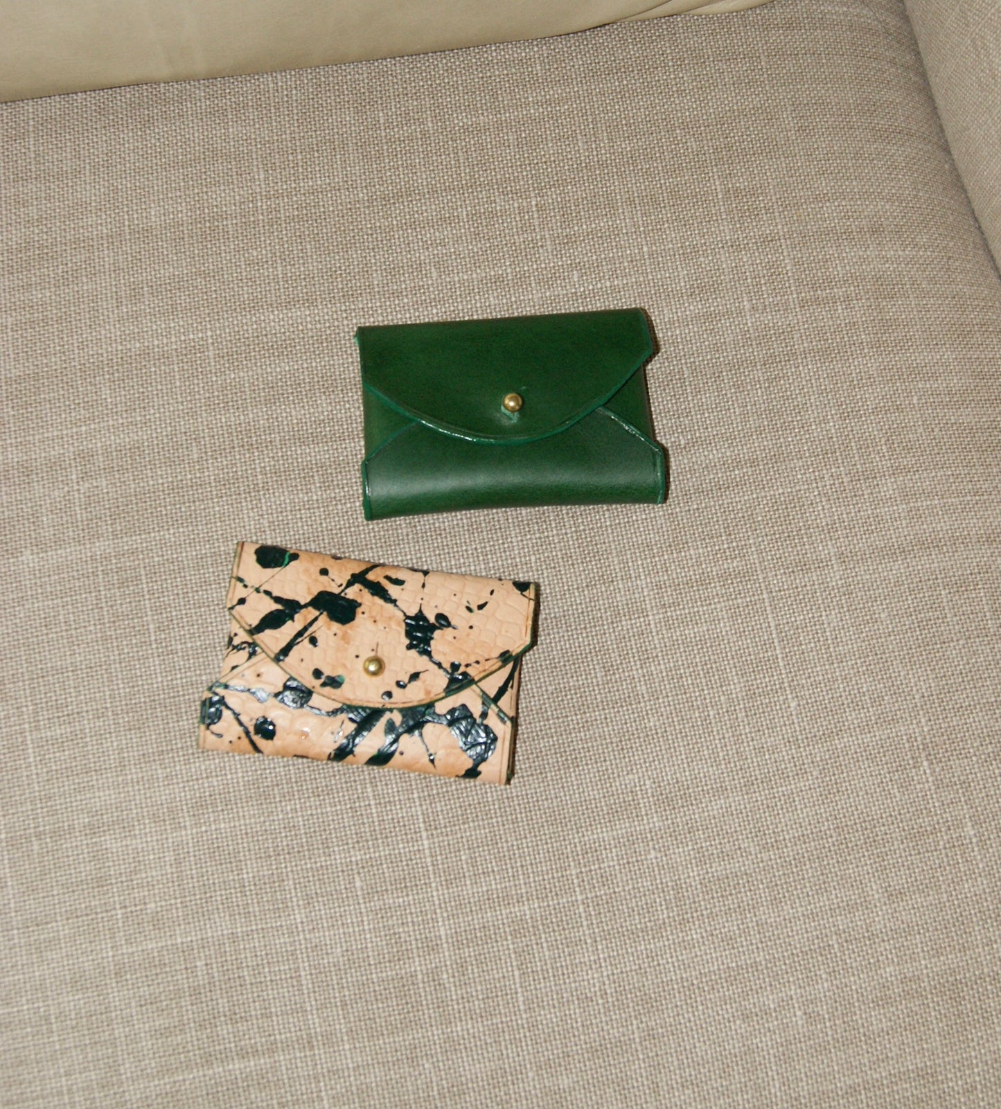 Coin Wallet in Splashed Green