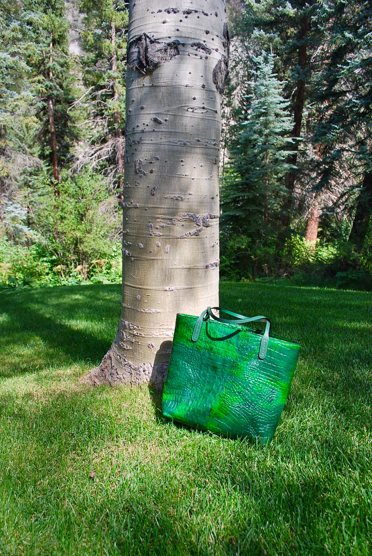 Mary Style Tote Bag in Green