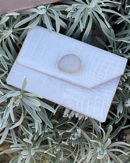 Ruby Style Clutch in White